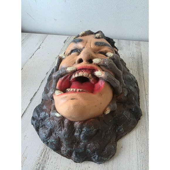Vintage head rubber Halloween lifelike life-size realistic ground breaker scary - Picture 3 of 9
